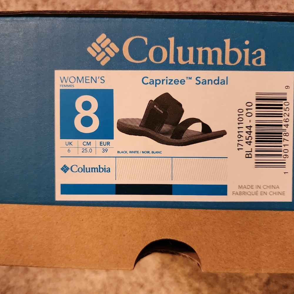 NWT Columbia Caprizee women's Sz 8 sandals
